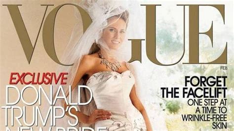 melania trump wedding photos vogue.